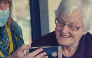 Mother Daughter at Assisted Living